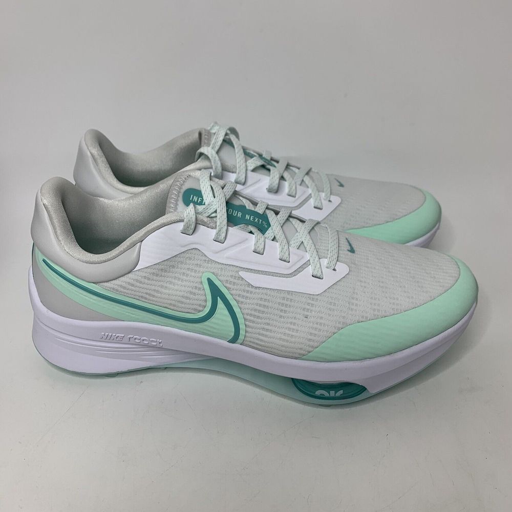 Nike Golf Shoes Air Zoom Infinity Tour Next% Mens 9.5 White Mint/Foam DC5221